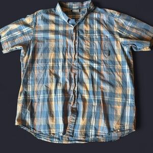 Columbia Sportswear Men’s Short Sleeve Plaid Button-Up Shirt - XL Regular Fit